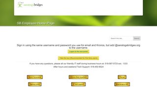 Saratoga Bridges » SB Employee Home Page