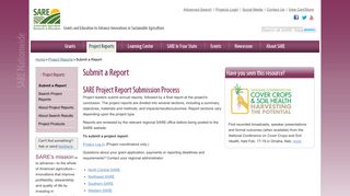 Submit a Report - Sustainable Agriculture Research and Education
