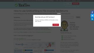 How to use SARS eFiling to File Income Tax Returns | TaxTim SA