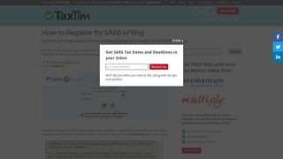 How to Register for SARS eFiling | TaxTim SA