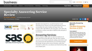 Specialty Answering Service Review 2018 | Answering Services