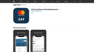 SAS EuroBonus World Mastercard on the App Store - iTunes - Apple