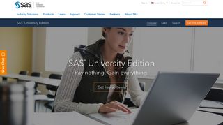 Free Statistical Software, SAS University Edition | SAS