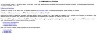 SAS University Edition