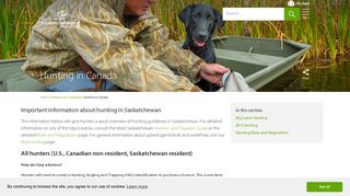 Hunting in Canada | Tourism Saskatchewan