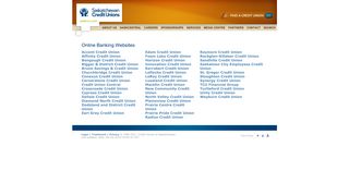 Pages - Online Banking Websites - Saskatchewan Credit Unions