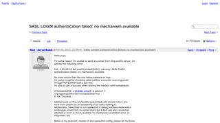Postfix Users - SASL LOGIN authentication failed: no mechanism ...