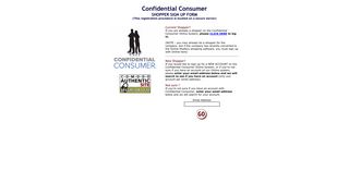 Confidential Consumer - Shopper Sign Up