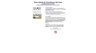 Shaw Hotels & Consultancy Services - Shopper Sign Up