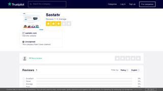 Sastatv Reviews | Read Customer Service Reviews of sastatv.com