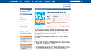 The Official SAT Online Course (TM) - College Board Store