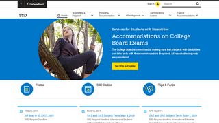Accommodations for Test Takers with Disabilities – The College Board