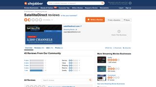 SatelliteDirect Reviews - 45 Reviews of Satellitedirect.com | Sitejabber