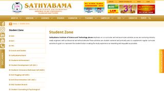 Student Zone - Sathyabama