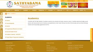 Academics - Sathyabama