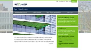 Real Estate Division | Sauder School of Business at UBC, Vancouver ...