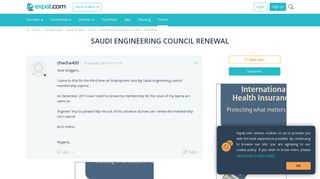 SAUDI ENGINEERING COUNCIL RENEWAL, Saudi Arabia forum - Expat.com