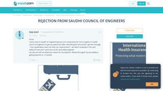 REJECTION FROM SAUDHI COUNCIL OF ENGINEERS, Saudi Arabia forum ...