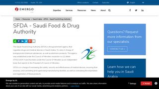 Saudi Food & Drug Authority - Emergo