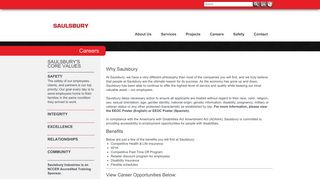 Employment with Saulsbury - Saulsbury Industries