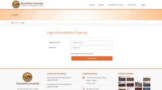 Login | Saurashtra University