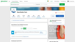 Sava Senior Care Employee Benefit: Health Insurance | Glassdoor.ie