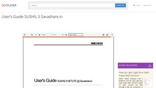 User's Guide SUSHIL S Savashare.in - PDF - DocPlayer.net