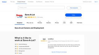 Save-A-Lot Careers and Employment | Indeed.com