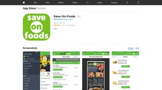 Save-On-Foods on the App Store - iTunes - Apple