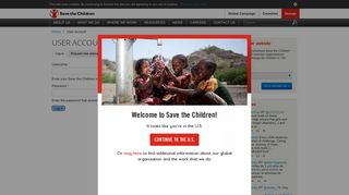 User account | Save the Children International