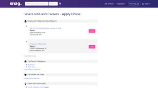 Savers Job Applications | Apply Online at Savers | Snagajob