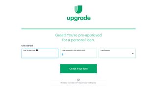 Upgrade | Save with Upgrade | Personal Loans with Low Rates