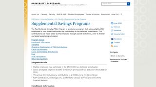 Supplemental Savings Programs | University Personnel | San Jose ...