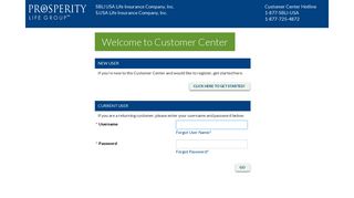 login page - Welcome to SBLI USA Life Insurance Company, Inc.