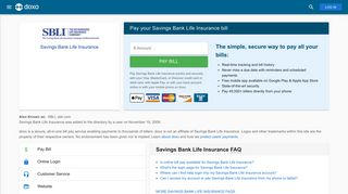 Savings Bank Life Insurance (SBLI): Login, Bill Pay, Customer Service ...