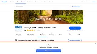 Working at Savings Bank Of Mendocino County: Employee Reviews ...