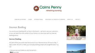 Internet Banking - Cairns Penny