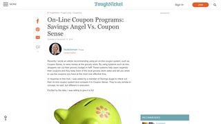 On-Line Coupon Programs: Savings Angel Vs. Coupon Sense ...