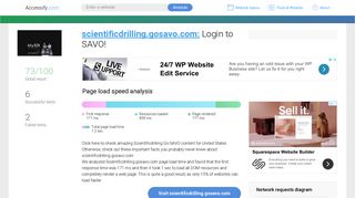Access scientificdrilling.gosavo.com. Login to SAVO!
