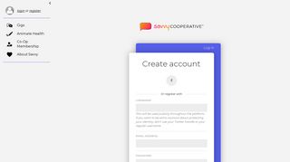 Savvy Cooperative | Create account