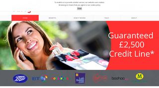 Savvy Benefits Card - £2,500 credit Line