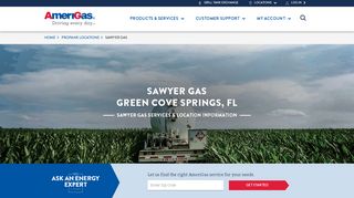 Sawyer Gas location near Green Cove Springs, FL | Propane services