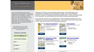 SaxeTesting.com - Free CE credits for the medical profession