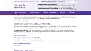 Saxenda® Information and Support Program | Saxenda® (liraglutide ...