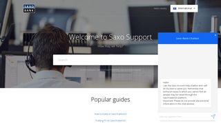 Saxo Bank | How do I request support?