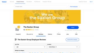 Working at The Saxton Group: Employee Reviews | Indeed.com