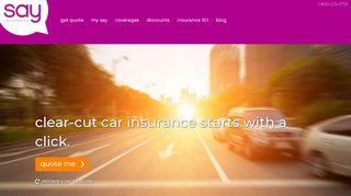 Say Auto Insurance | Simple Quote & Clear Coverage