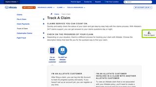 Track A Claim | View A Claim | Allstate Insurance