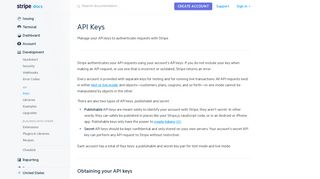 API Keys | Stripe