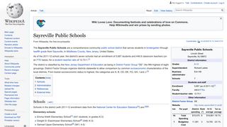 Sayreville Public Schools - Wikipedia